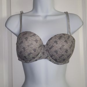 Grey convertible bra